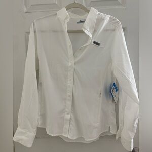 White Columbia button down